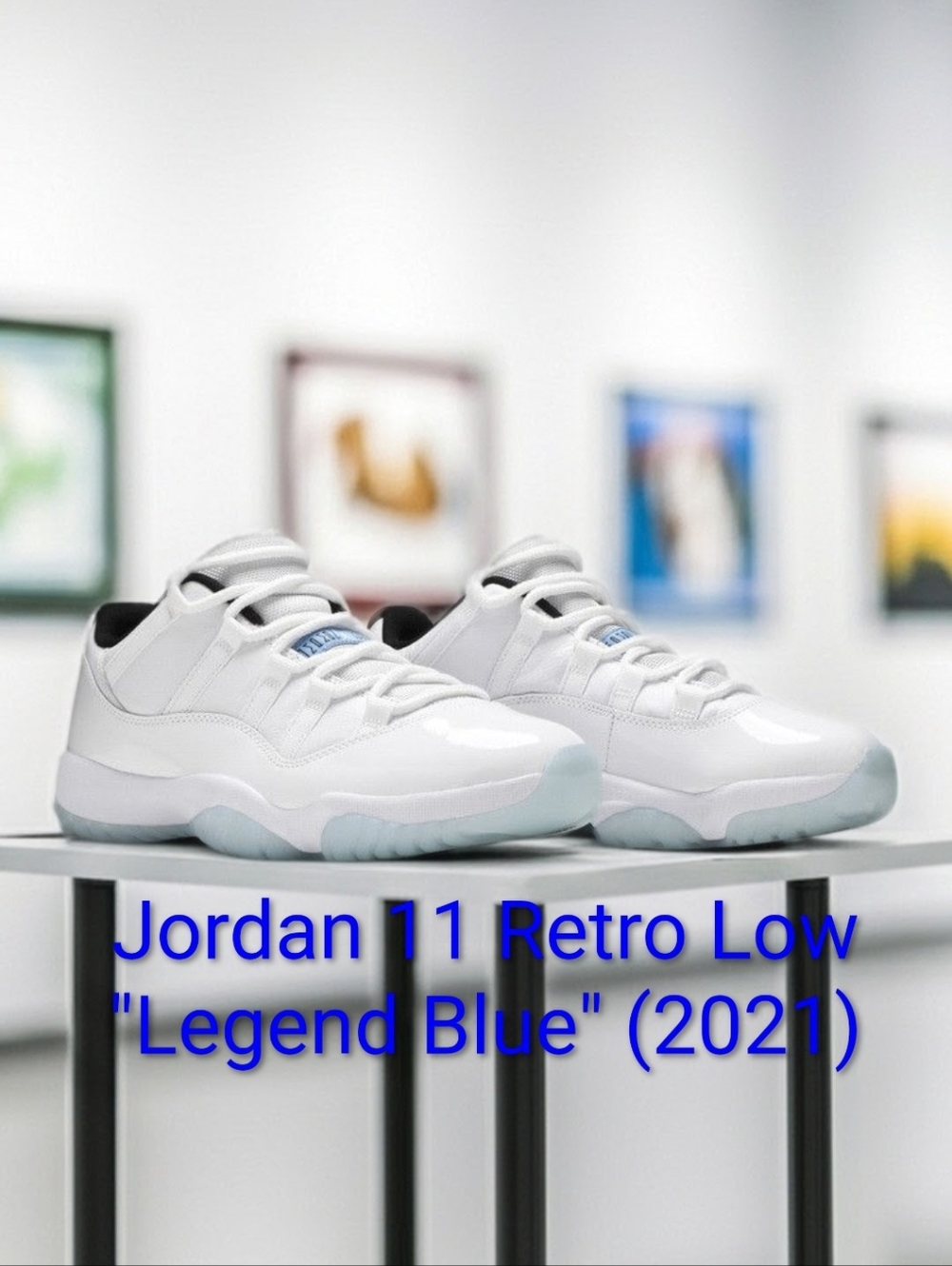 Jordan 11 Retro Low "Legend Blue" (2021) Mens 8 Womens 9.5 EUC W/OG BOX